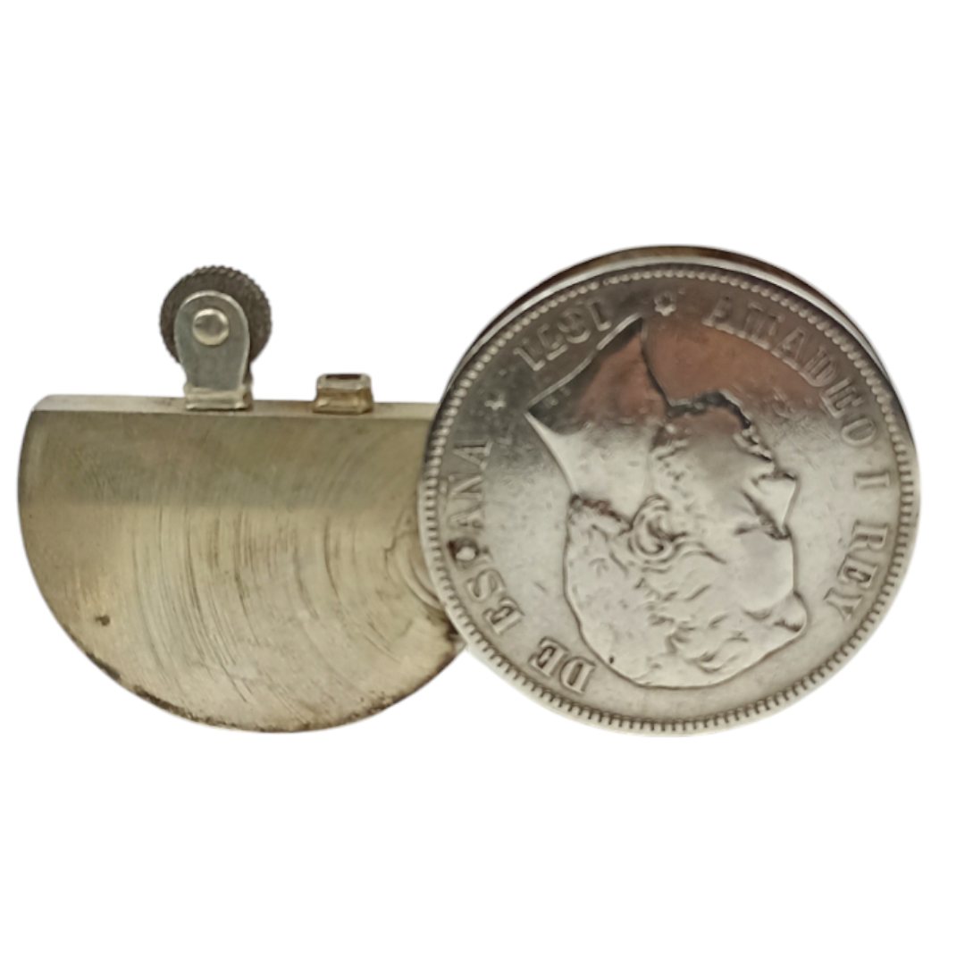 Moneda mechero de plata Amadeo I (1871) - Imagen 5