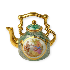 Vintage miniature French Limoges teapot by P. Pastaud