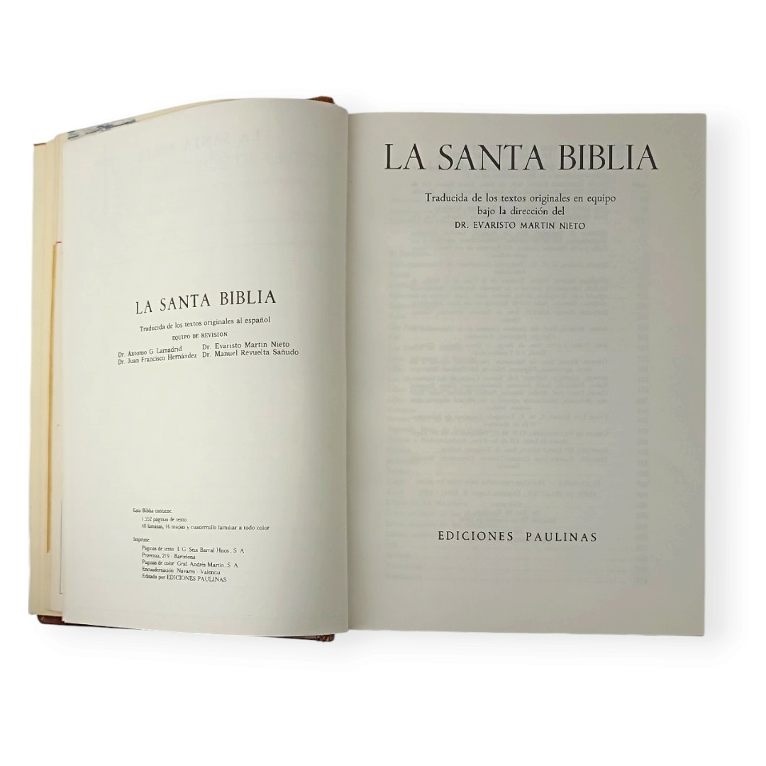 La Santa Bíblia. Edicions Paulinas.1976 - Imatge 2