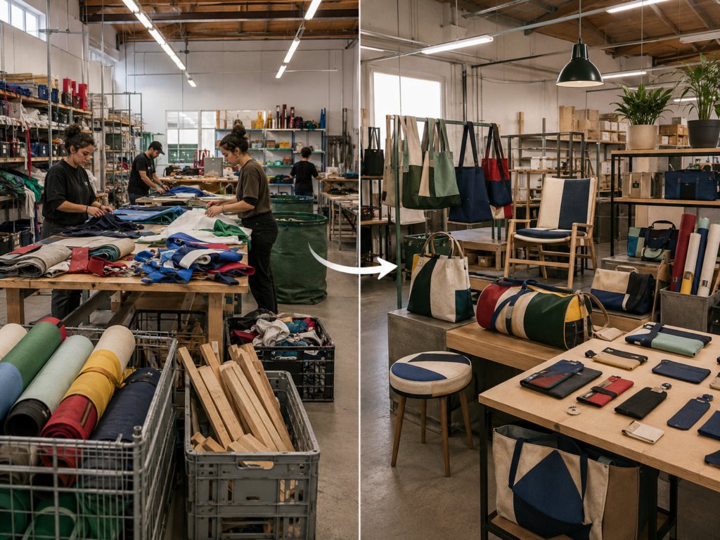 Comparació entre reciclar un material i transformar-lo mitjançant upcycling en un producte nou